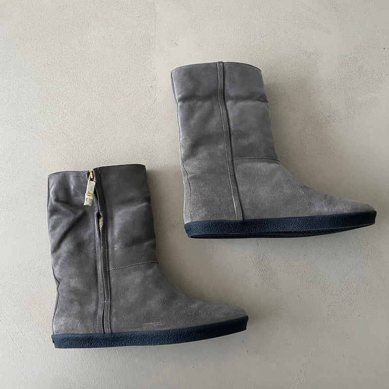 BURBERRY Veloursleder Stiefeletten