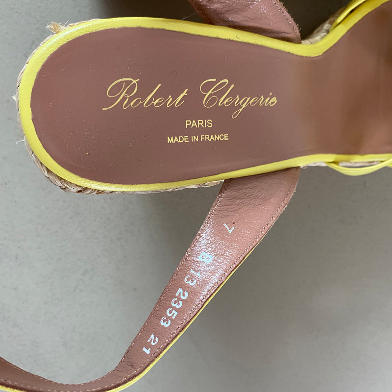 ungetragene ROBERT CLERGERIE Keilsandalen
