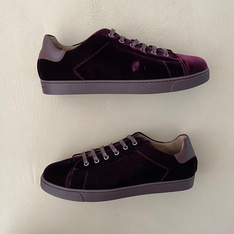 ungetragene GIANVITO ROSSI Samt Sneakers