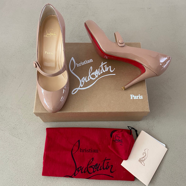 neue CHRISTIAN LOUBOUTIN Lackleder Pumps