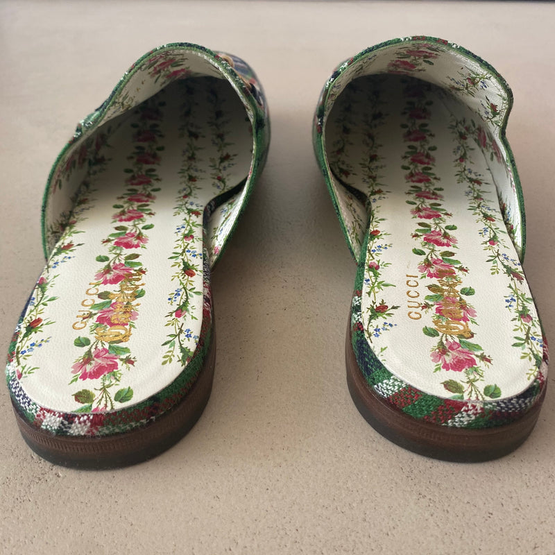 ungetragene GUCCI Garden Princetown Slippers