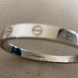 CARTIER Love Weissgold Armreif