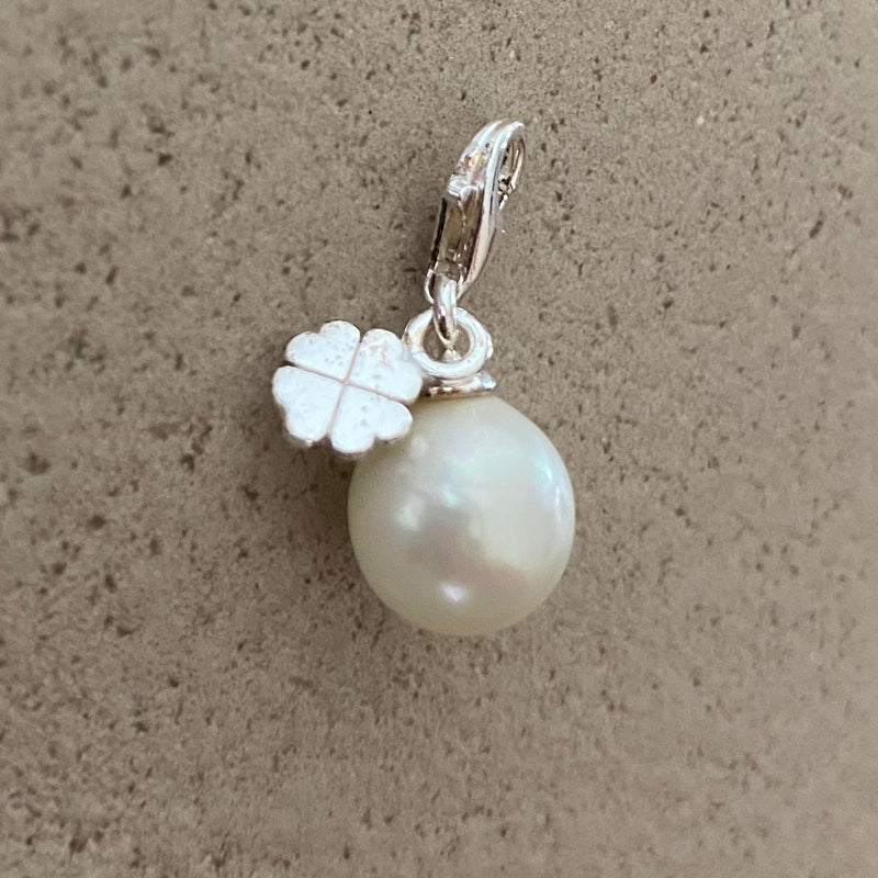 THOMAS SABO Charm Perle und Kleeblatt