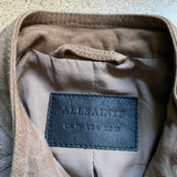 ALL SAINTS Velours Lederjacke