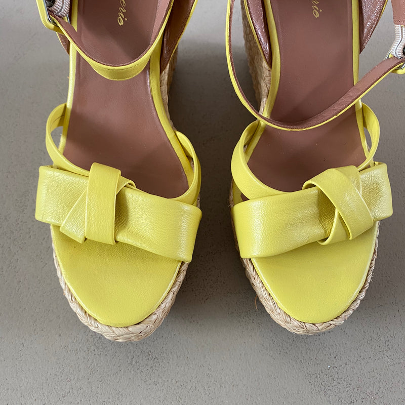 ungetragene ROBERT CLERGERIE Keilsandalen