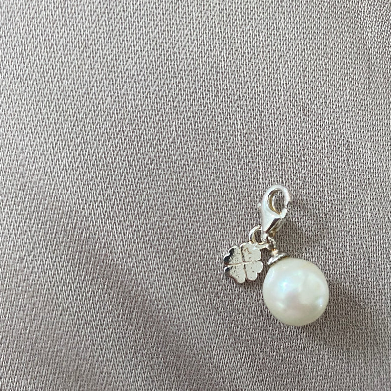 THOMAS SABO Charm Perle und Kleeblatt