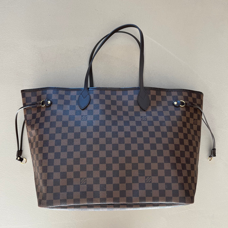 LOUIS VUITTON Neverfull GM Damier Ebene Canvas mit Pochette