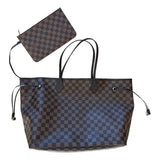 LOUIS VUITTON Neverfull GM Damier Ebene Canvas mit Pochette