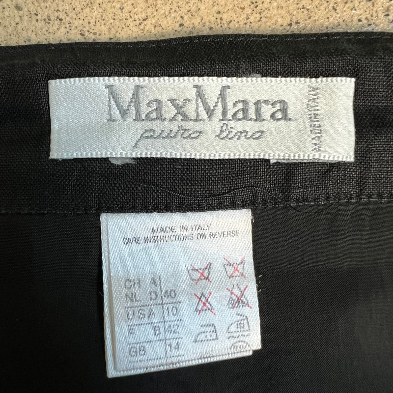 MAX MARA Vintage Leinenrock