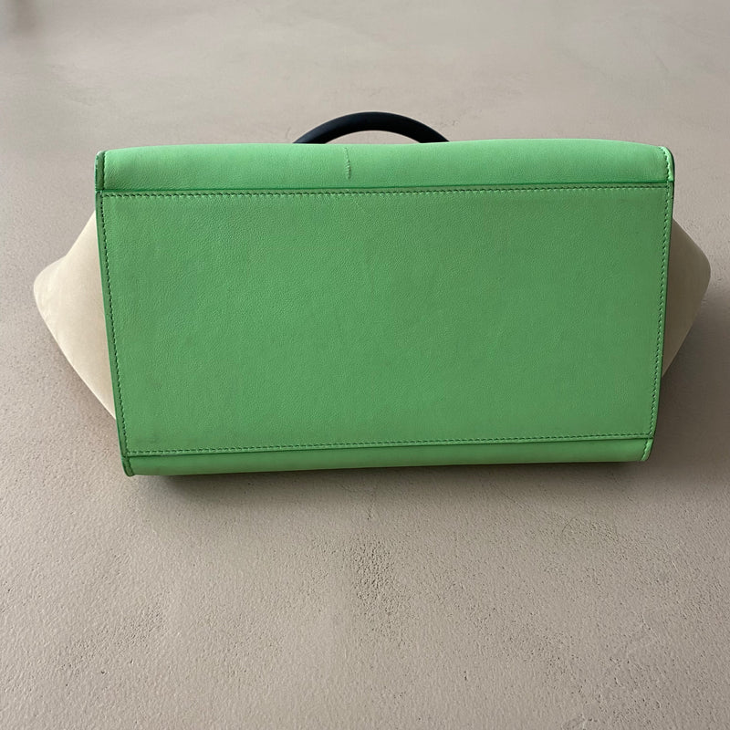 CÉLINE Trapèze Tricolor Lime