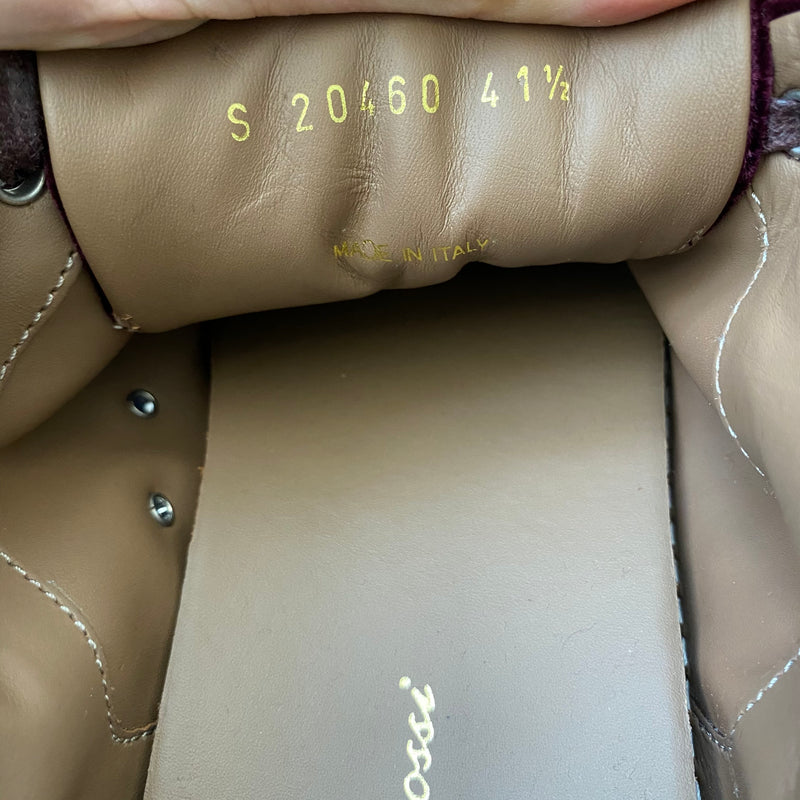 ungetragene GIANVITO ROSSI Samt Sneakers