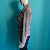 ALL SAINTS Velours Lederjacke