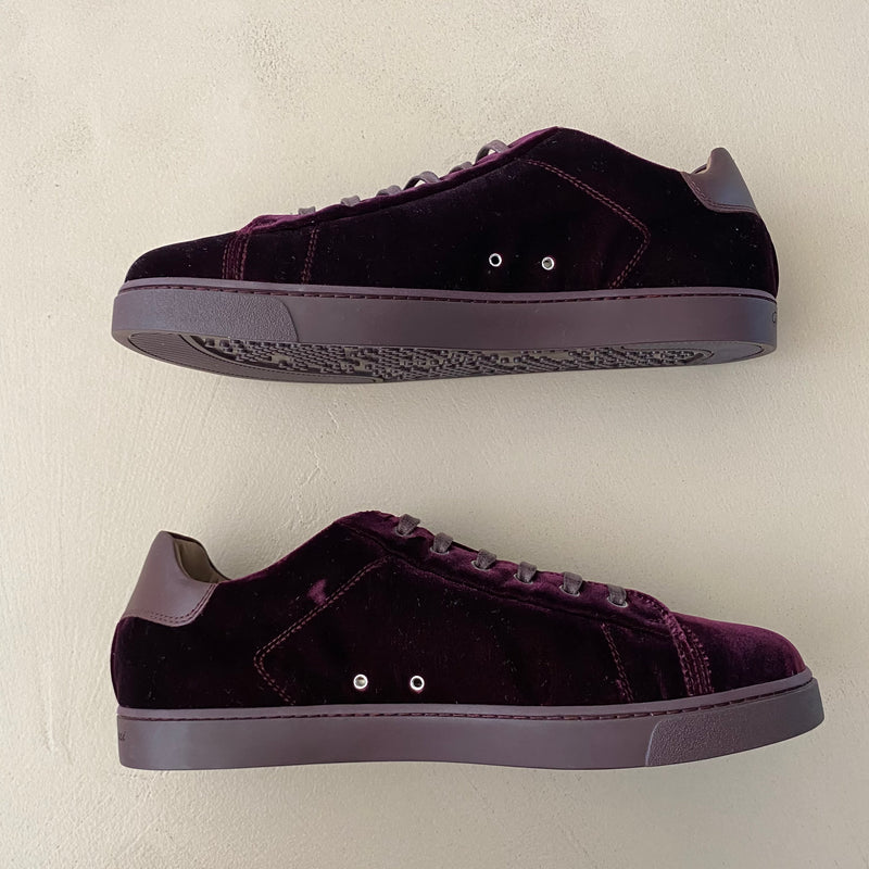 ungetragene GIANVITO ROSSI Samt Sneakers