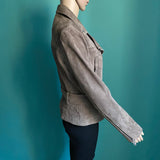 ALL SAINTS Velours Lederjacke