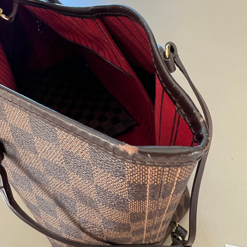 LOUIS VUITTON Neverfull GM Damier Ebene Canvas mit Pochette