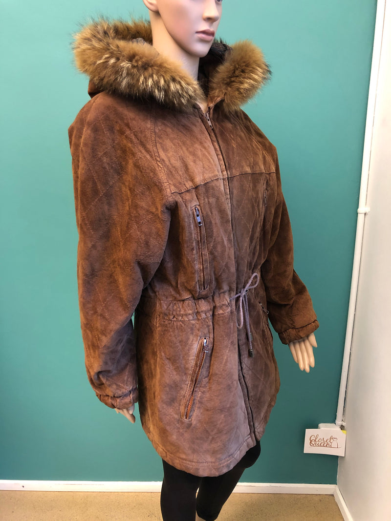 Vintage Veloursleder Jacke