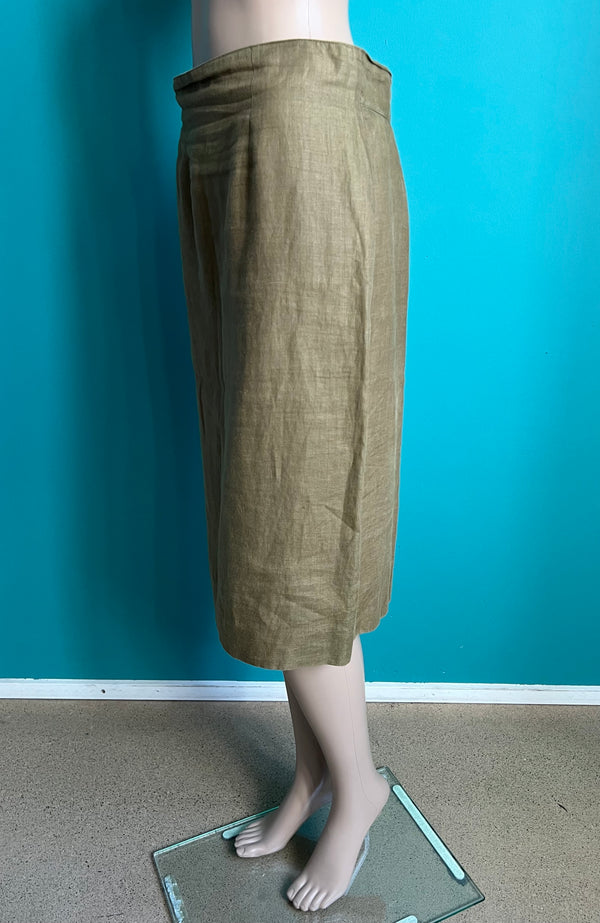 MAX MARA Vintage Leinenrock