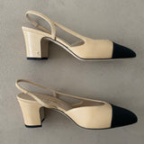 ungetragene CHANEL Slingpumps