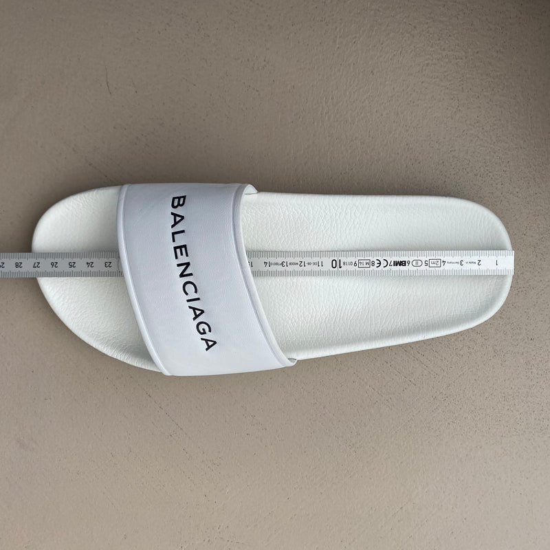 ungetragene BALENCIAGA Logo Print Slippers