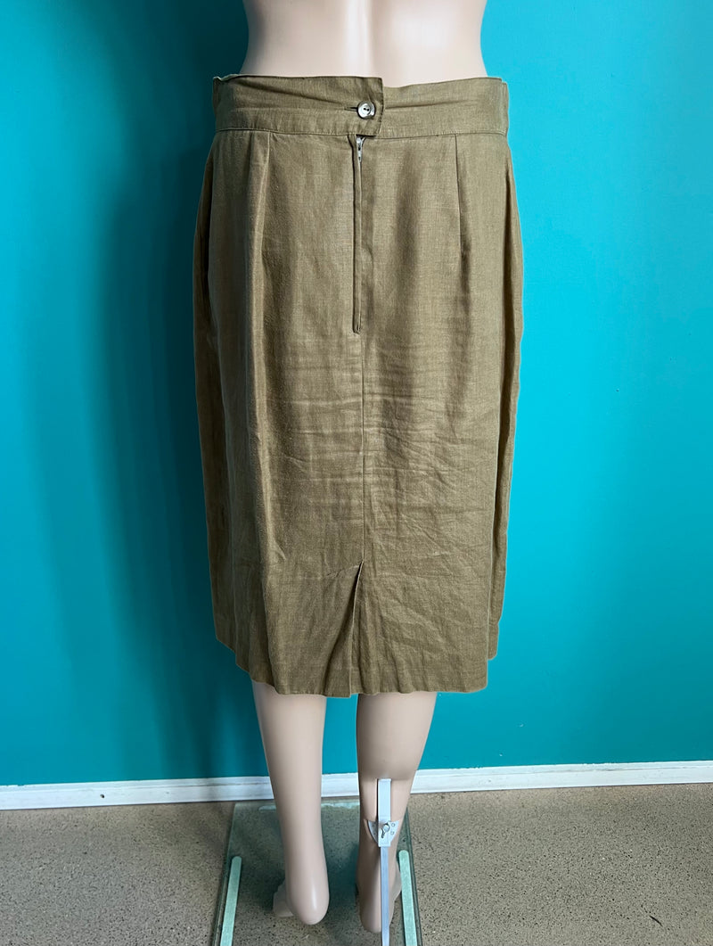 MAX MARA Vintage Leinenrock