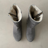 BURBERRY Veloursleder Stiefeletten