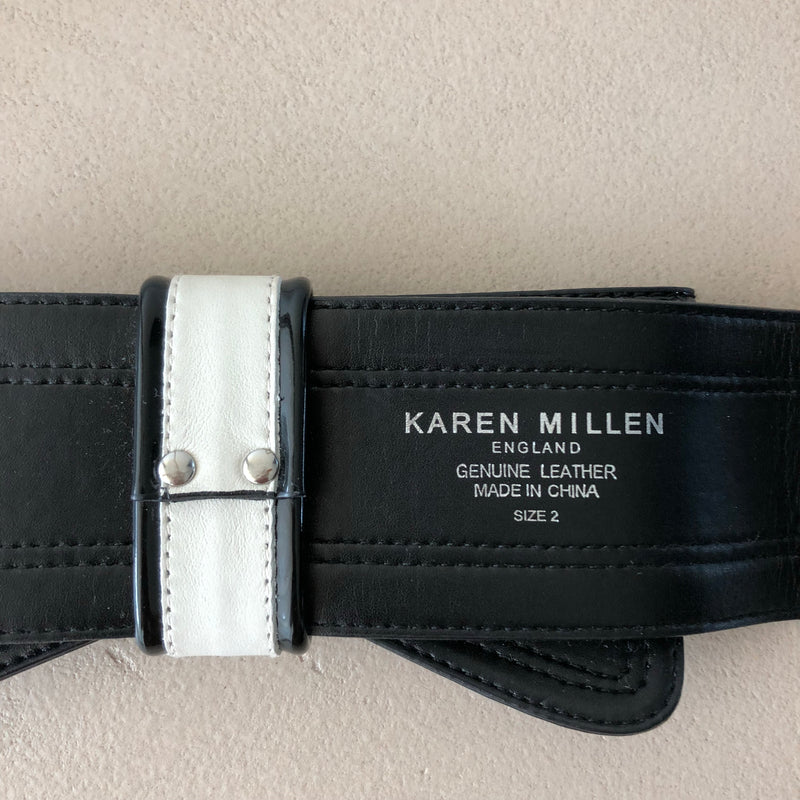 KAREN MILLEN Lackleder Gürtel
