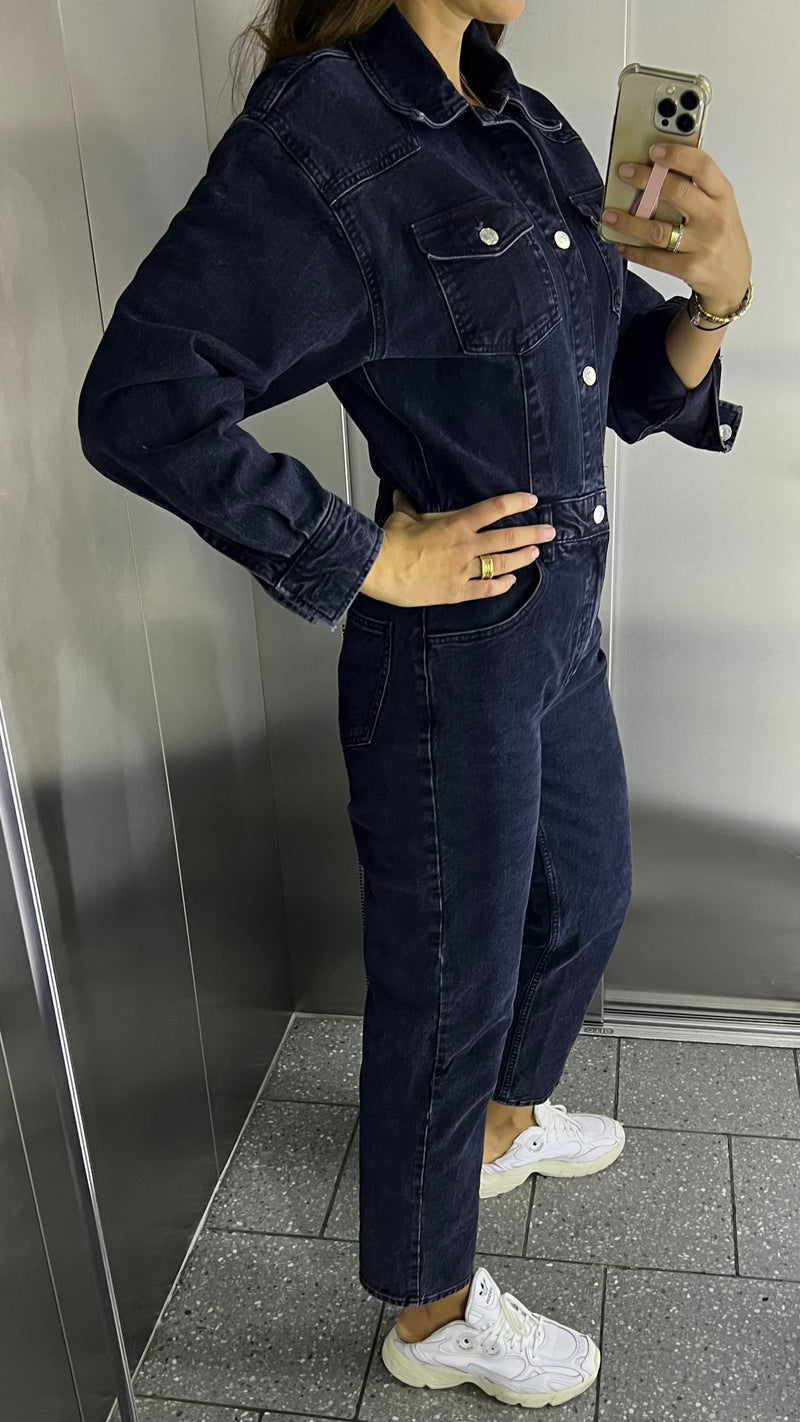 ZARA Denim Jumpsuit