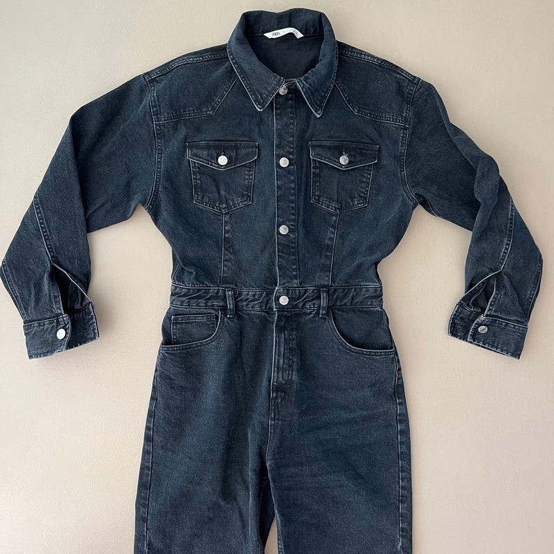 ZARA Denim Jumpsuit