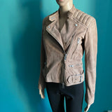 ALL SAINTS Velours Lederjacke