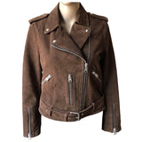 ALL SAINTS Velours Lederjacke