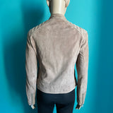 ALL SAINTS Velours Lederjacke