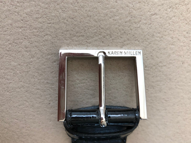 KAREN MILLEN Lackleder Gürtel