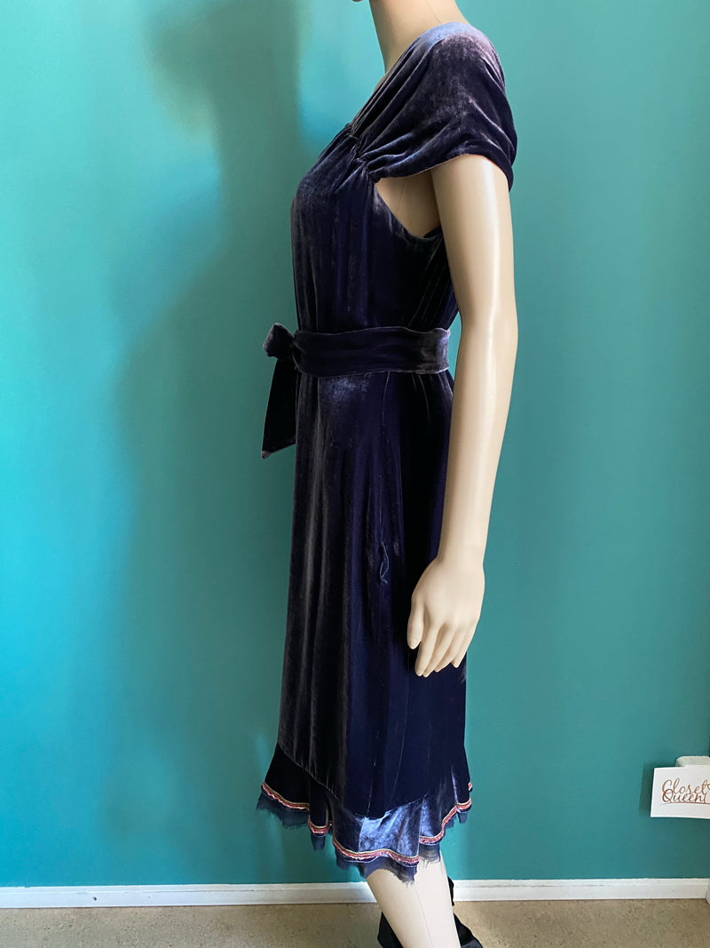 JIGSAW Samt Kleid