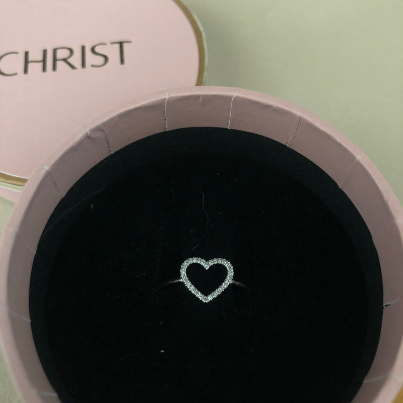 CHRIST Ring 9 Karat Weissgold