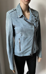 SET Velours Lederjacke