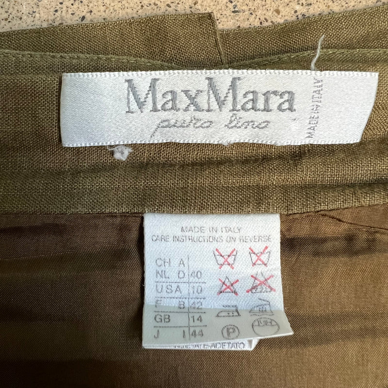 MAX MARA Vintage Leinenrock