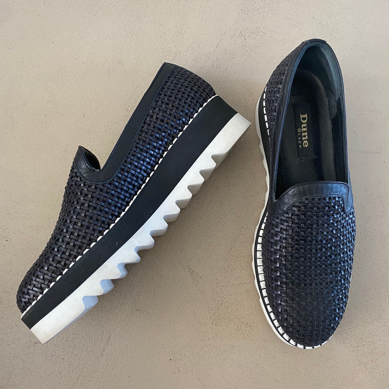 DUNE BLACK Leder Loafers