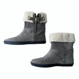 BURBERRY Veloursleder Stiefeletten