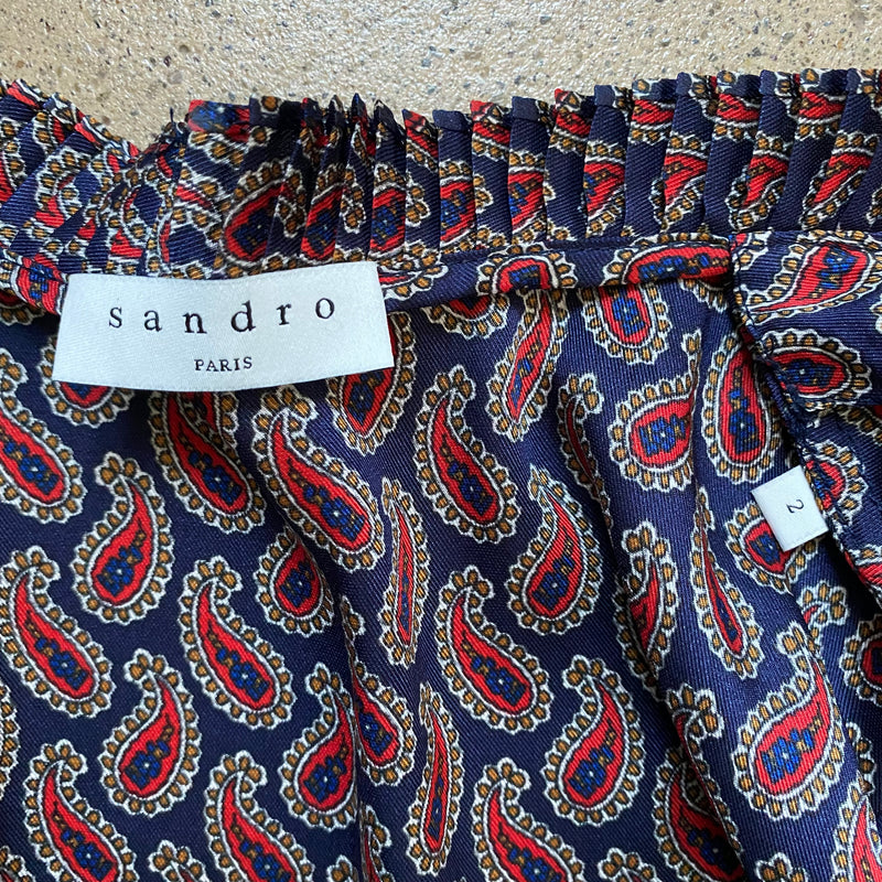 SANDRO Wickelbluse
