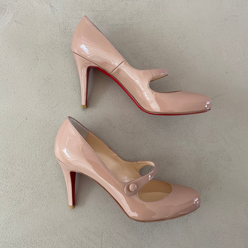 neue CHRISTIAN LOUBOUTIN Lackleder Pumps