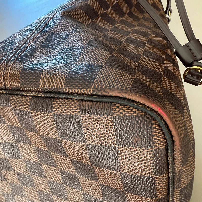 LOUIS VUITTON Neverfull GM Damier Ebene Canvas mit Pochette