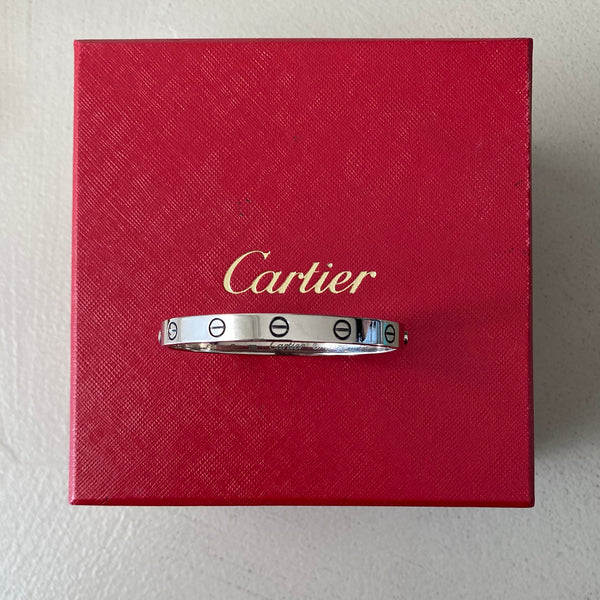 CARTIER Love Weissgold Armreif