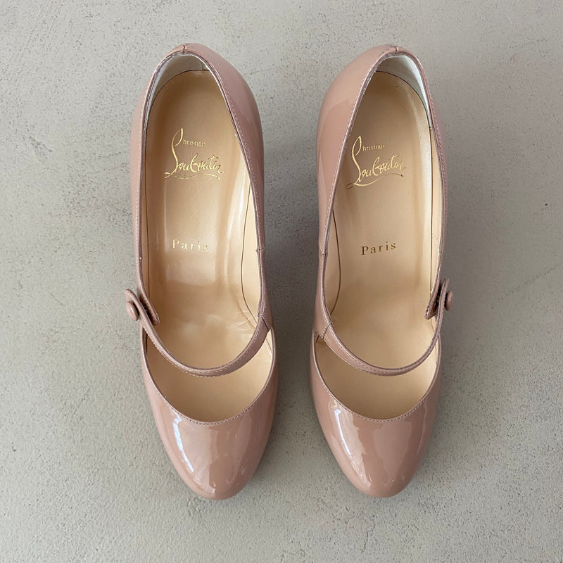 neue CHRISTIAN LOUBOUTIN Lackleder Pumps