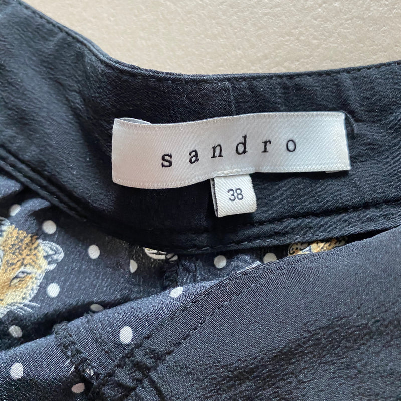 SANDRO Seiden Shorts