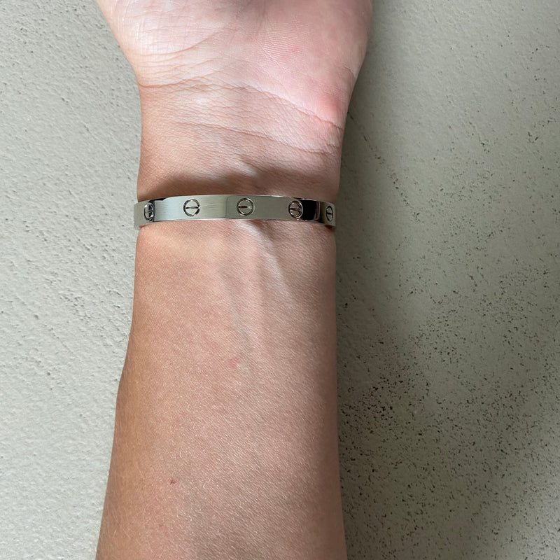 CARTIER Love Weissgold Armreif