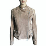ALL SAINTS Velours Lederjacke