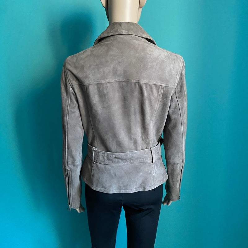 ALL SAINTS Velours Lederjacke