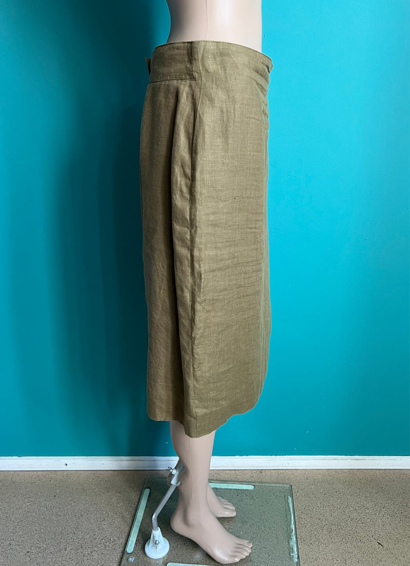 MAX MARA Vintage Leinenrock
