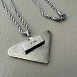 Rework PRADA Triangle-Logo Necklace