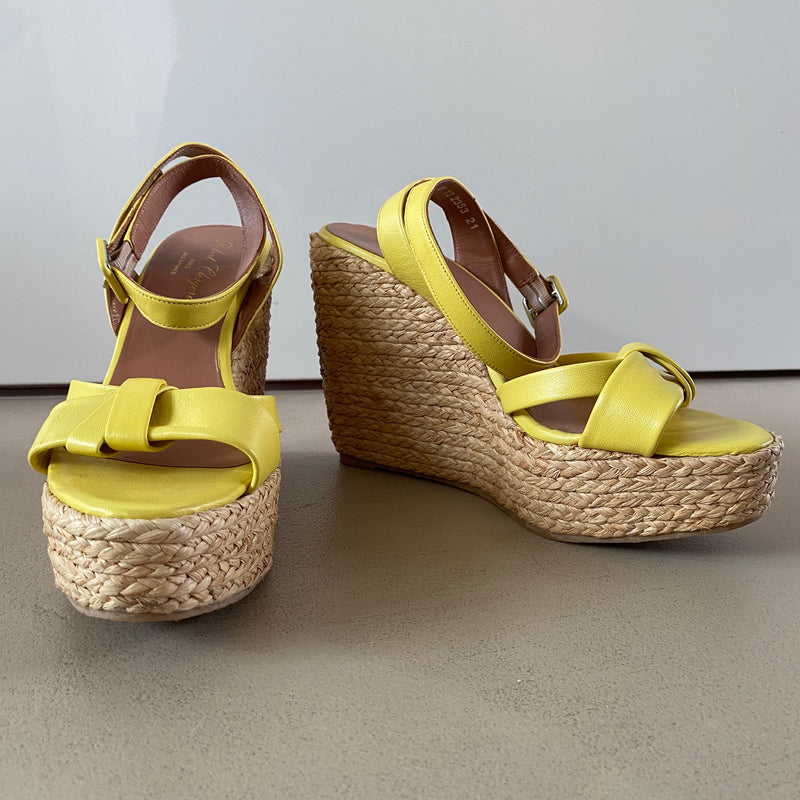 ungetragene ROBERT CLERGERIE Keilsandalen